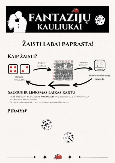 Erotinis žaidimas Fantazijų kauliukai