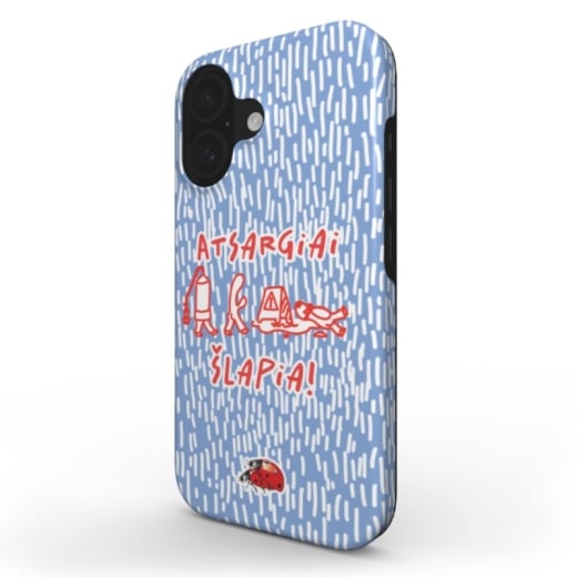 Telefono dėklas Atsargiai šlapia