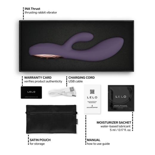 Išmanusis vibratorius LELO INA Thrust (violetinė)