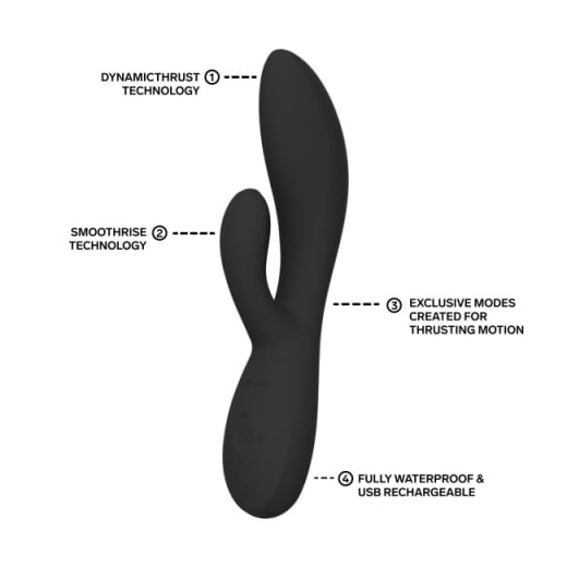 Išmanusis vibratorius LELO INA Thrust (juoda)