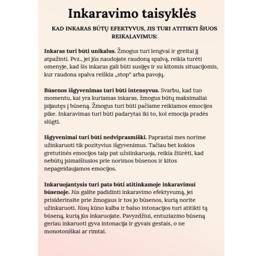 Inkaravimo gidas santykiuose