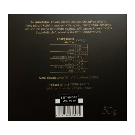 YesYes.lv šokolāde ar afrodiziakiem Kopā