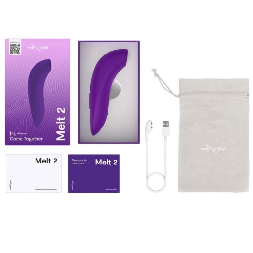 Išmanusis klitorio stimuliatorius We-Vibe Melt 2 (violetinis)