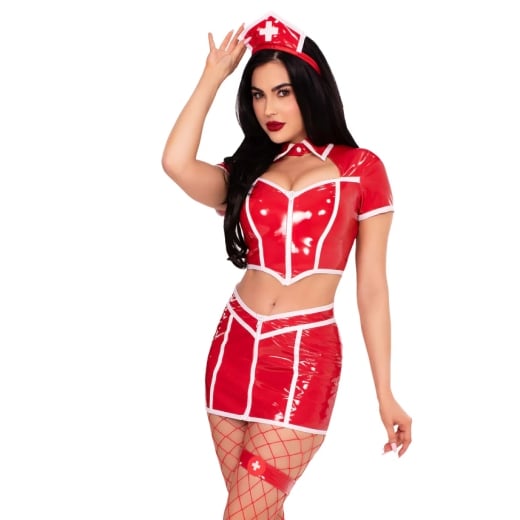 Teminis kostiumas Red Alert Nurse 