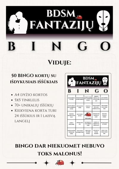 Didysis BDSM Fantazijų Stalo Žaidimų Rinkinys