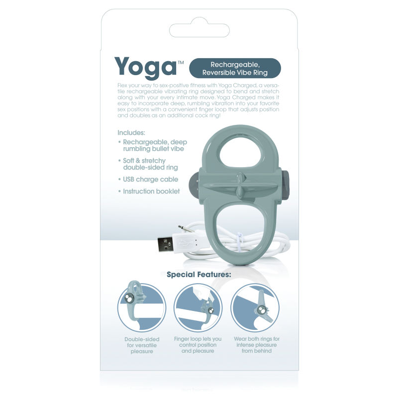 Penio žiedas Yoga Vibe (pilkas)