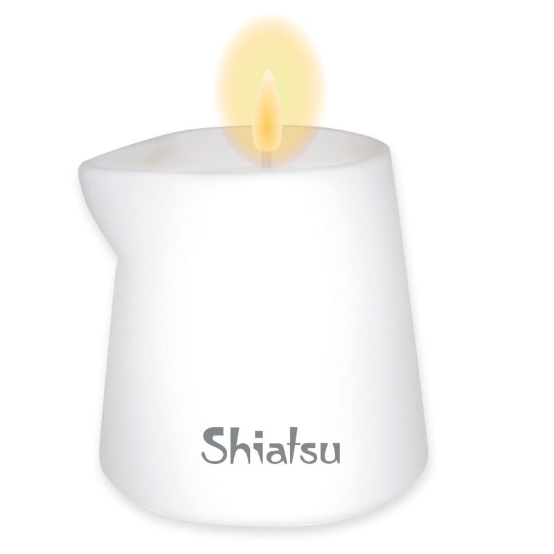Shiatsu masažinė žvakė Vanilė ir Avietė