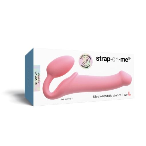 Strap On Semi - Realistic (L dydis) (rožinis)