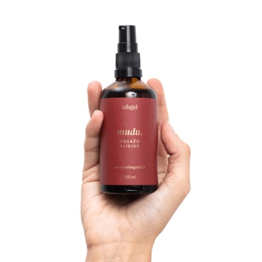 Masažo aliejus su afrodiziakais Mudu (100 ml)