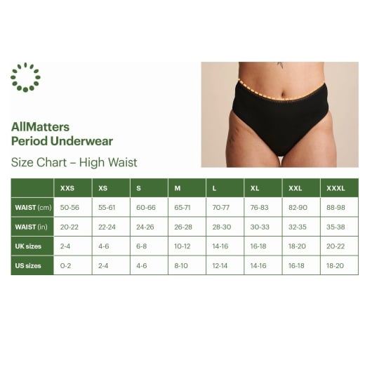 Menstruacinės kelnaitės AllMatters High Waist 