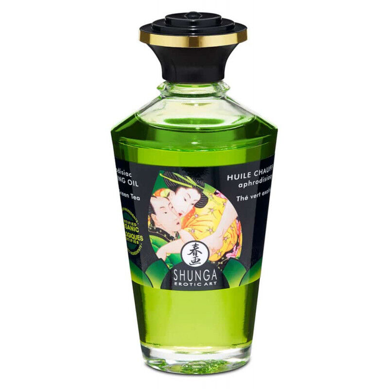 Masāžas eļļa Shunga Exotic Green Tea (100 ml)