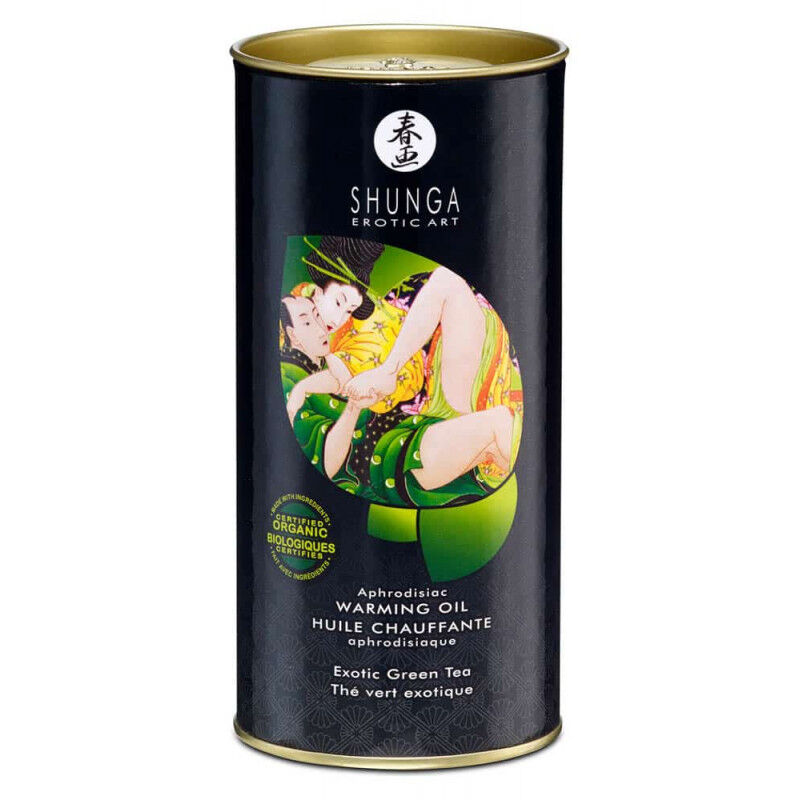 Masāžas eļļa Shunga Exotic Green Tea (100 ml)