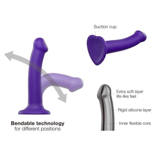 Dildo Semi-Realistic (S dydis) (violetinis)