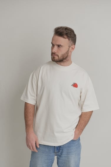 Unisex marškinėliai Malonumų mašina (balta)