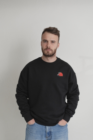 Unisex džemperis Geros vibracijos (juodas)