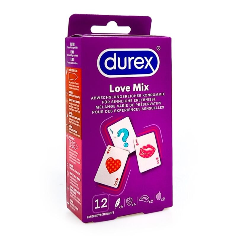 Prezervatyvai Durex Love Mix (12 vnt.)