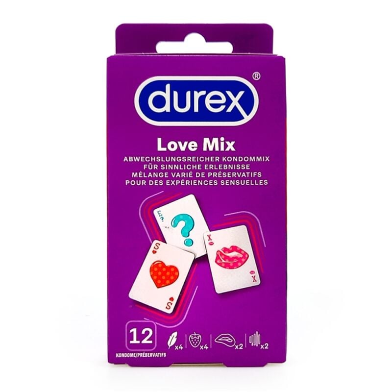 Prezervatyvai Durex Love Mix (12 vnt.)