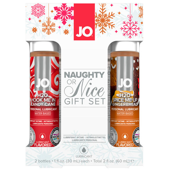 System JO lubrikantų rinkinys Naughty or Nice (2 x 30 ml)