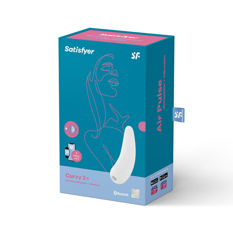 Klitora stimulators Satisfyer Curvy 2+ (balts)