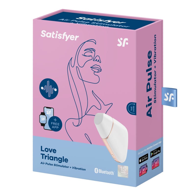 Klitora stimulators Satisfyer Love Triangle (balts)