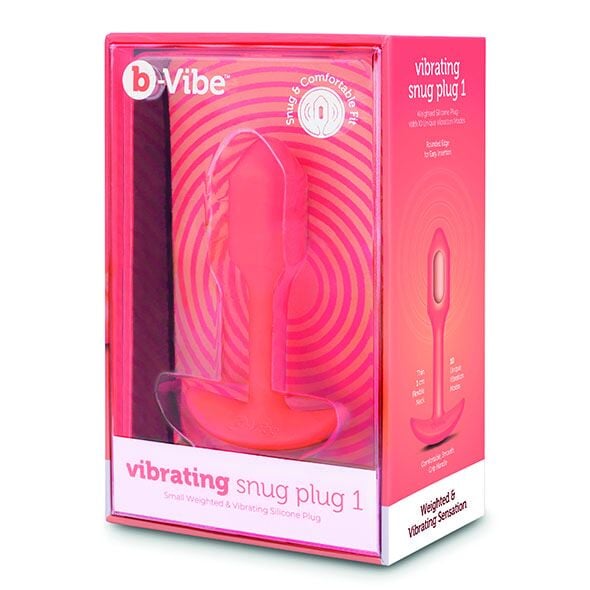 Analinis kaištis Vibrating Snug Plug 1 (oranžinis)