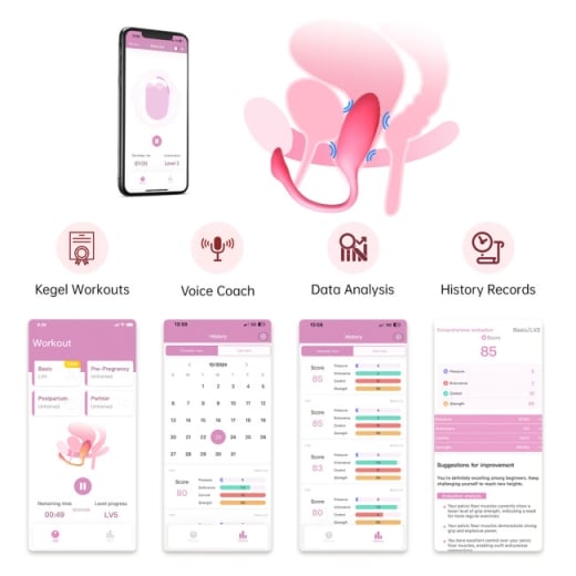 Išmanusis vibruojantis kiaušinėlis Flamingo Max