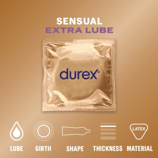 Durex Sensual Extra Lube (3 vnt.)