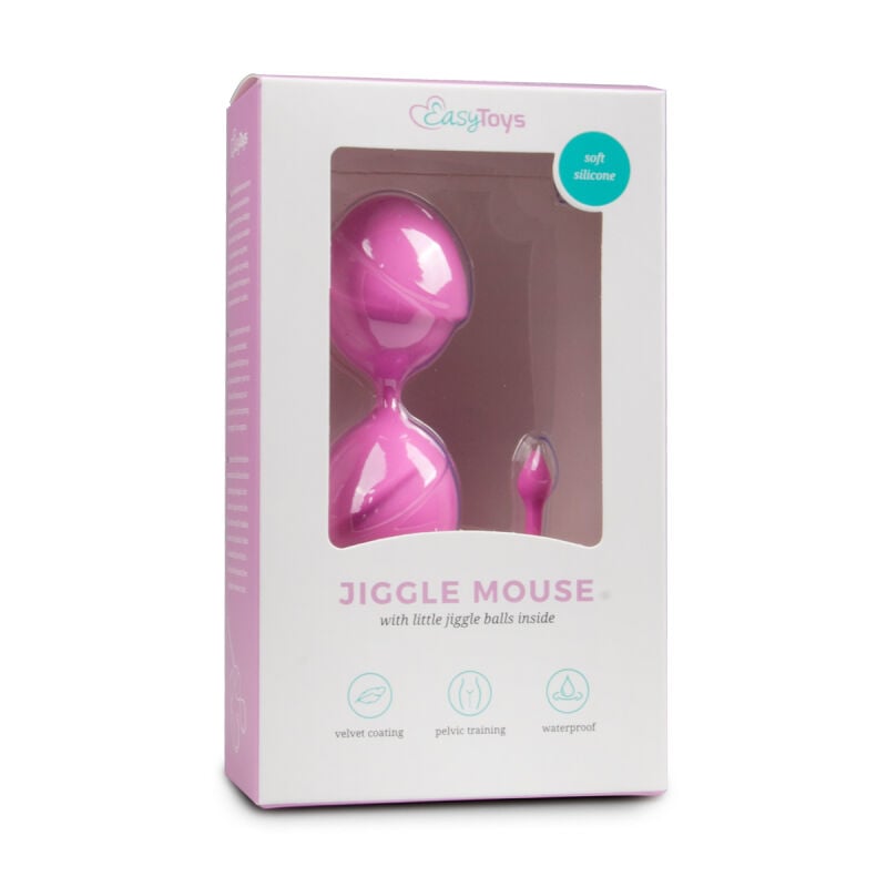 Vaginaliniai kamuoliukai Jiggle Mouse (rožiniai)