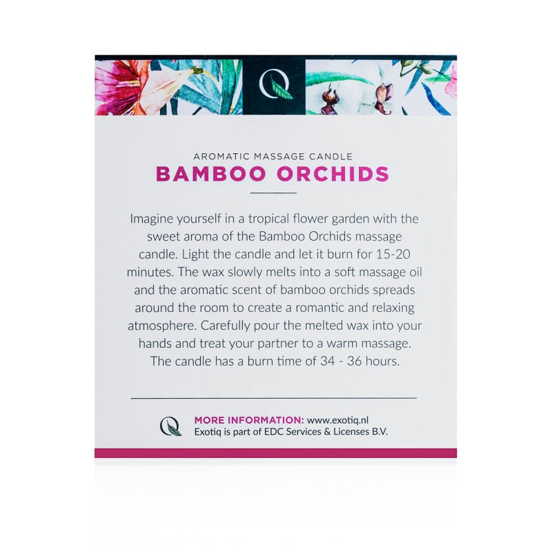Masažinė žvakė Exotiq Bamboo Orchids (200 g)