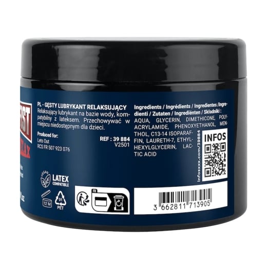 Lubrikantas Fuck & Fist Hybrid Relax (500 ml)