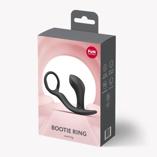 Penio žiedas - analinis kaištis Bootie Ring (juodas)