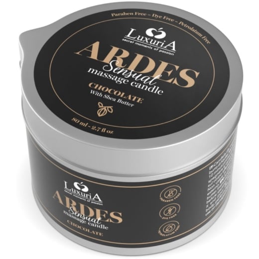 Masažinė žvakė Luxuria Ardes Chocolate (80 ml)