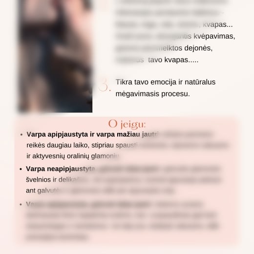 Oralinis seksas Jam: nuo pagrindų iki pažangių technikų