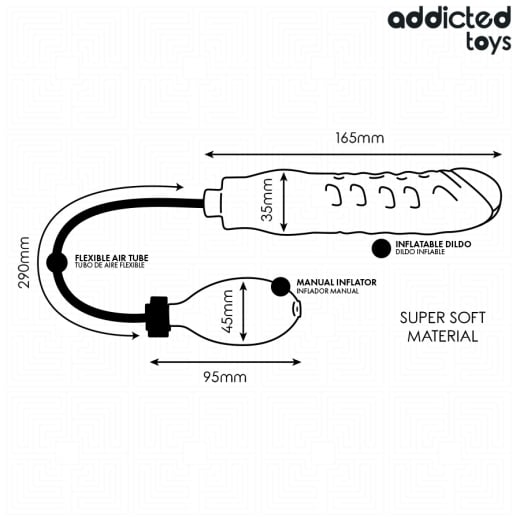 Pripučiamas falo imitatorius Deep Control Model 3