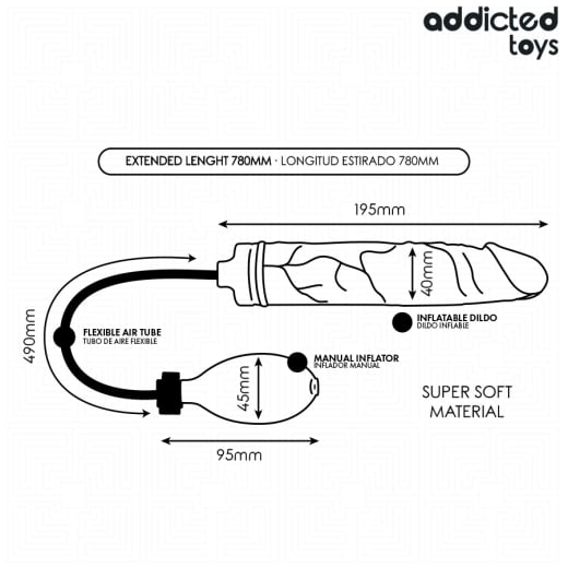 Pripučiamas falo imitatorius Deep Control Model 4