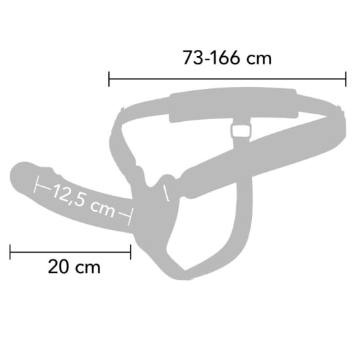 Strap On Hollow Penis (20 cm)