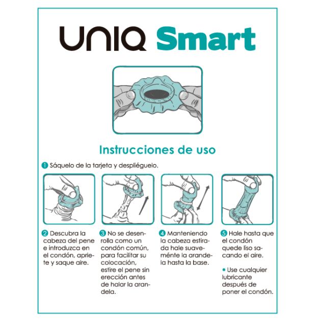 Prezervatyvai be latekso UNIQ SMART (3 vnt.)