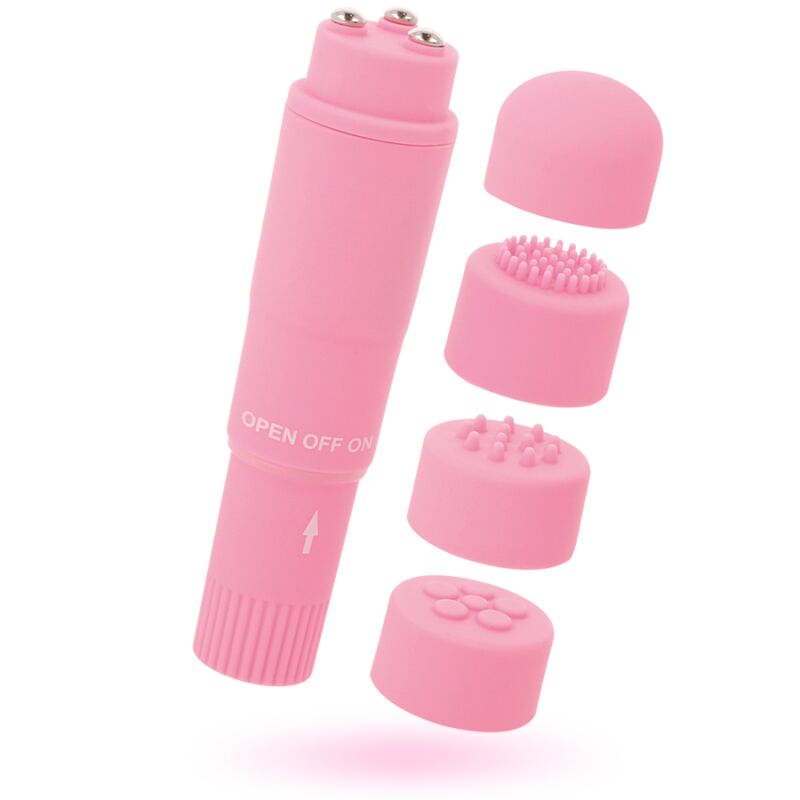 Rožinis klitorio vibratorius Pocket Massager