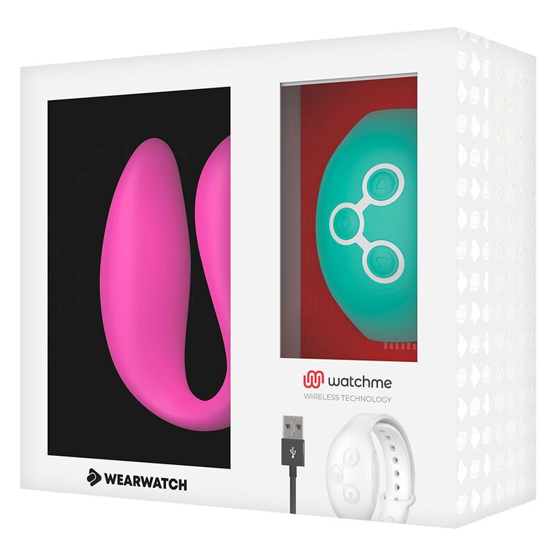 Porų vibratorius Wearwatch Dual Pleasure (rožinis/žalias)