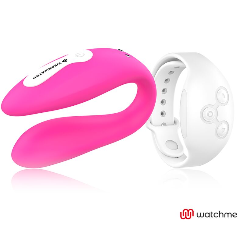 Porų vibratorius Wearwatch Dual Pleasure (rožinis/baltas) 
