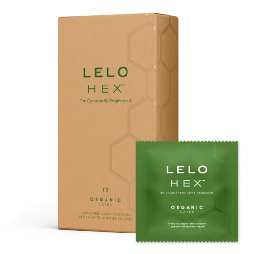 Prezervatyvai Lelo Hex Organic (12 vnt.)