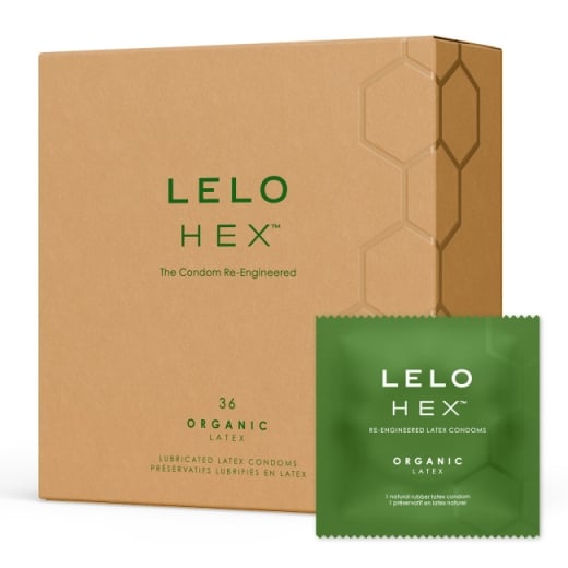 Prezervatyvai Lelo Hex Organic (36 vnt.)