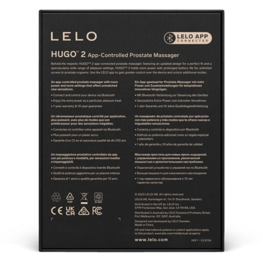 Išmanus prostatos masažuoklis LELO Hugo 2 (žalias)
