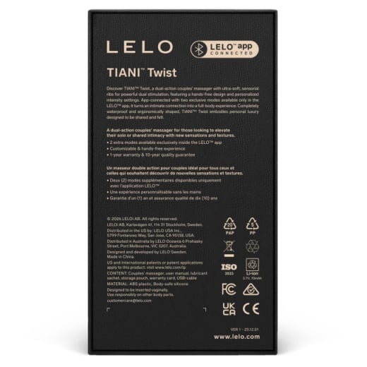 Išmanusis porų vibratorius LELO TIANI Twist (rožinė)