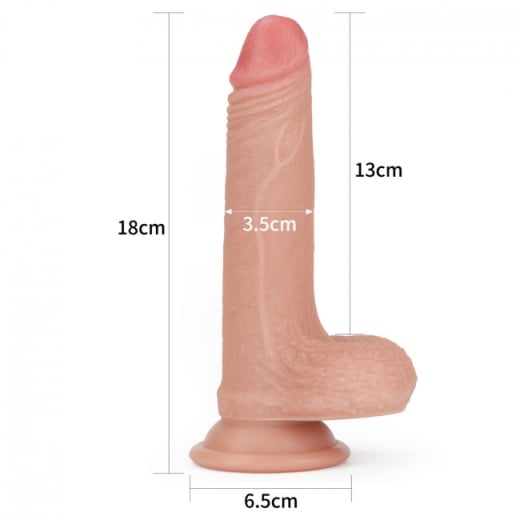 Dvisluoksnis falo imitatorius Love Toy 7“