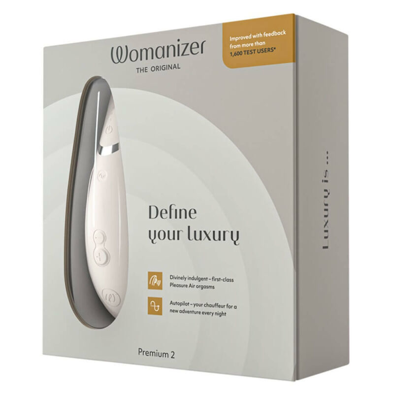 Klitorio stimuliatorius Womanizer Premium 2 (baltas)