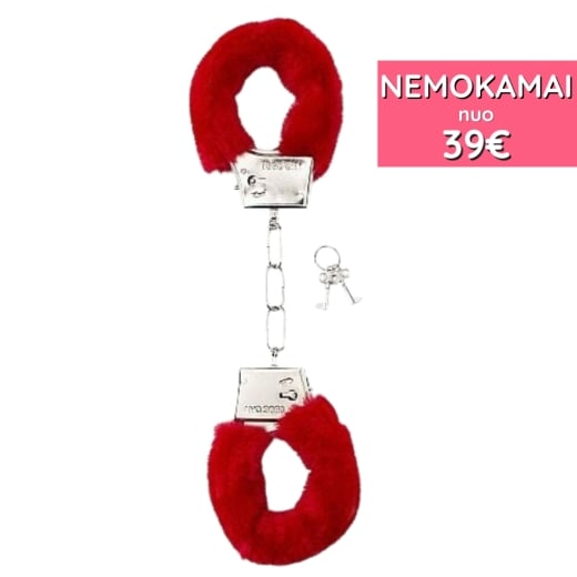 Antrankiai Furry Handcuffs (raudoni)