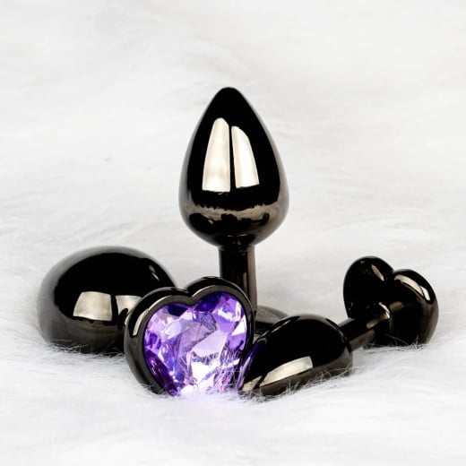 Analinis kaištis Small Heart (juodas)