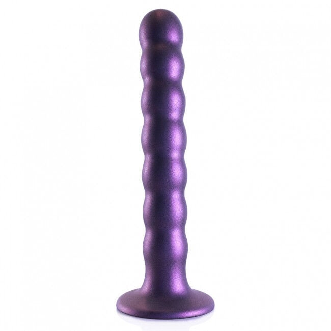 Dildo Beaded (17 cm) (violetinis)