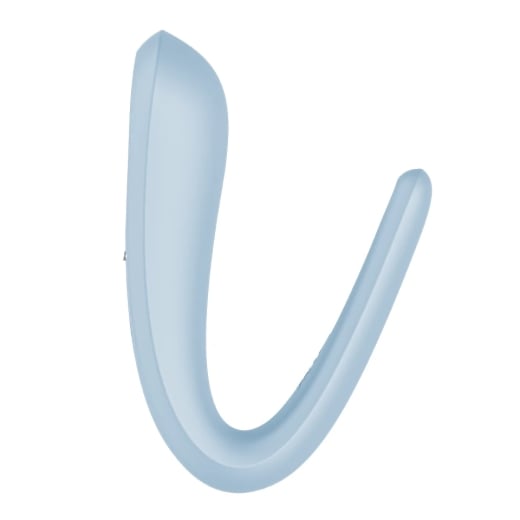 Porų vibratorius Double Classic (mėlyna)